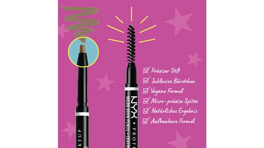 NYX PROFFESSIONAL MAKEUP Micro Brow Pencil 0.1 g 5 - Ash Brown