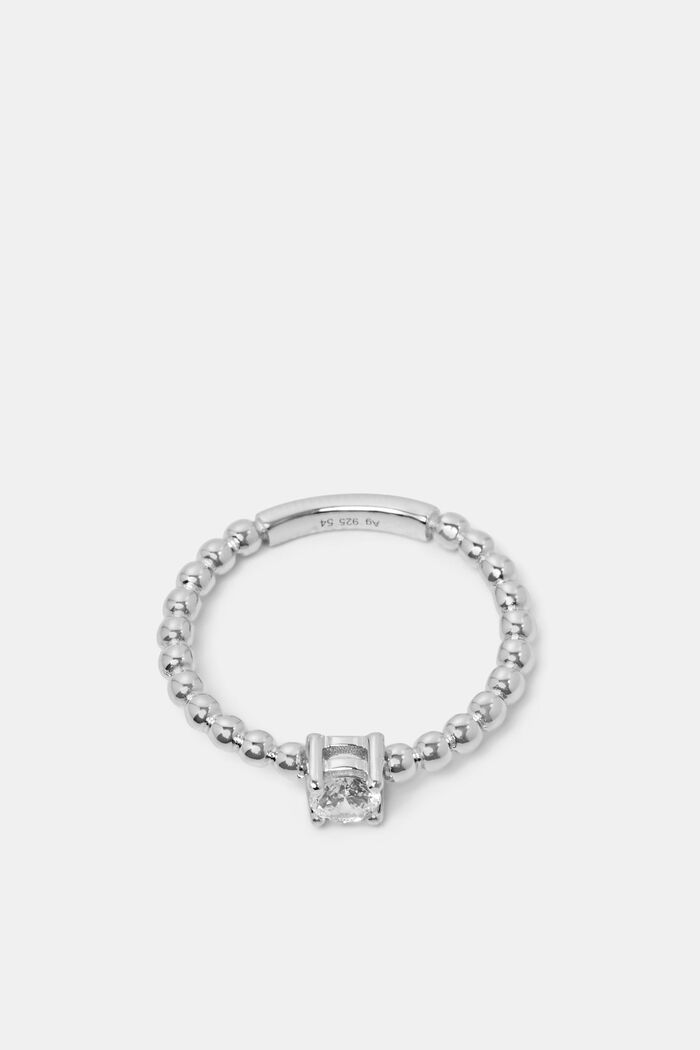 Ring mit Zirkonia, Sterling Silber