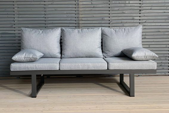 LC Garden Loungesofa LC Garden Bondino Living Multifunktionssofa 3er Sofa anthrazit