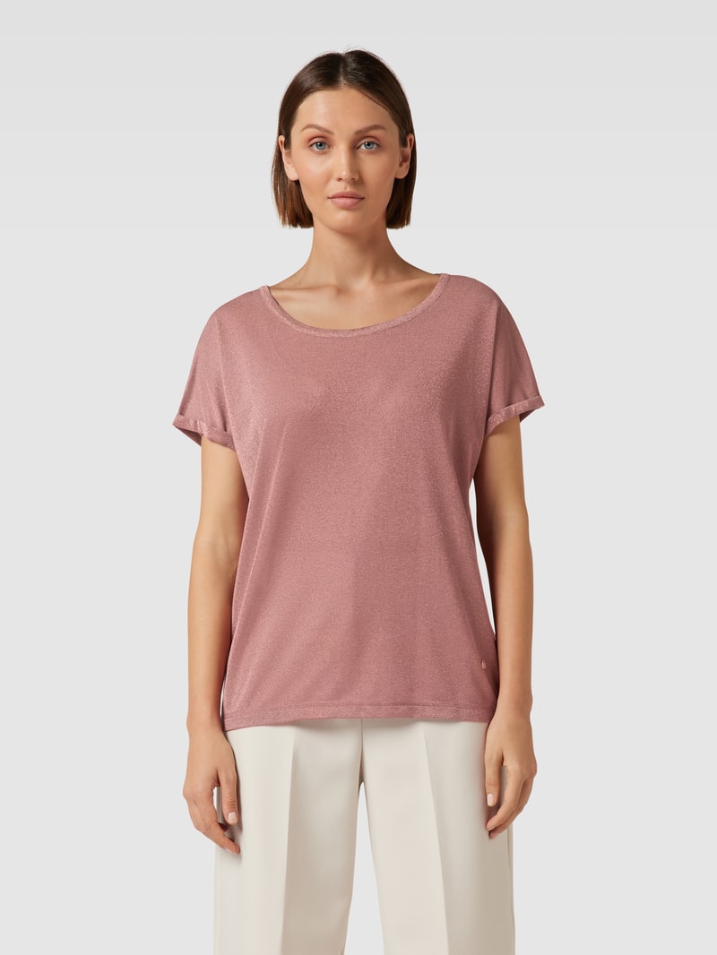 T-Shirt aus Viskose-Mix Modell 'KAY TEE' in altrosa