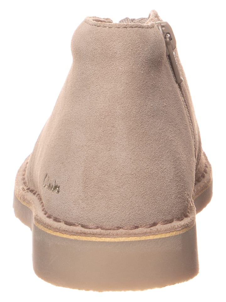 Clarks Leder-Schnürschuhe '' Desert Boot2'' in Beige günstig kaufen