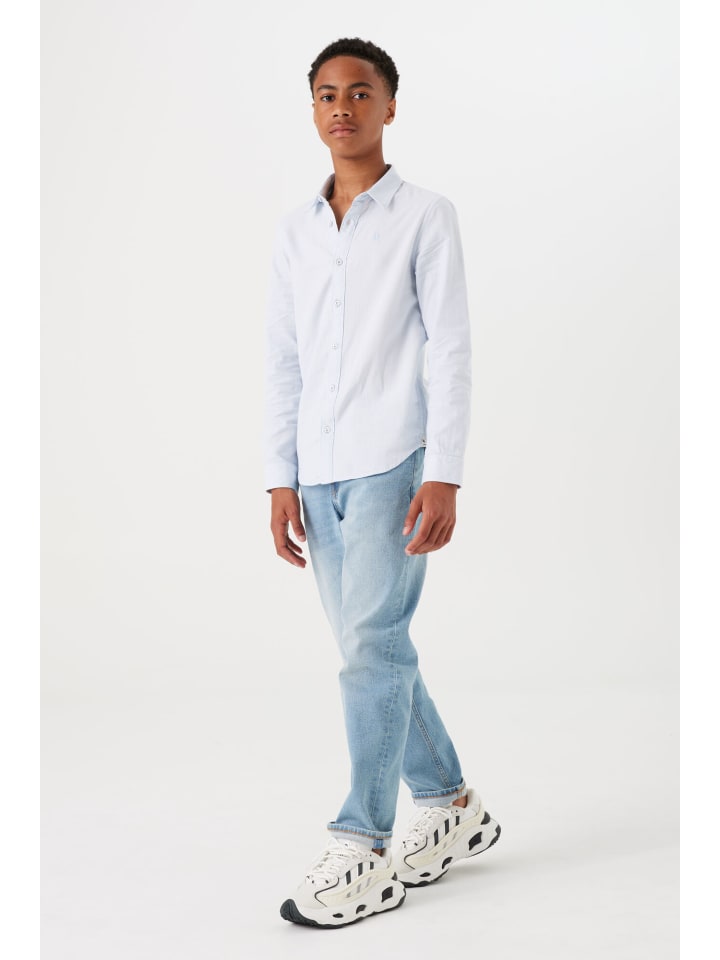 Garcia Langarmhemd in pale blue günstig kaufen 128/134