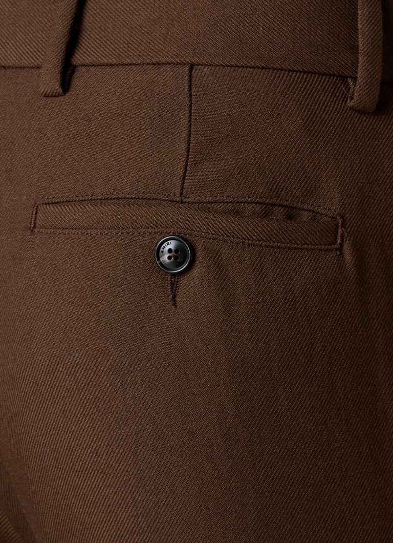 Pantaloni AMIRI din lână cu croială slim și buzunare laterale