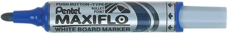 Pentel Maxiflo Whiteboard-Marker Blau Mittel Rundspitze 2 - 6 mm
