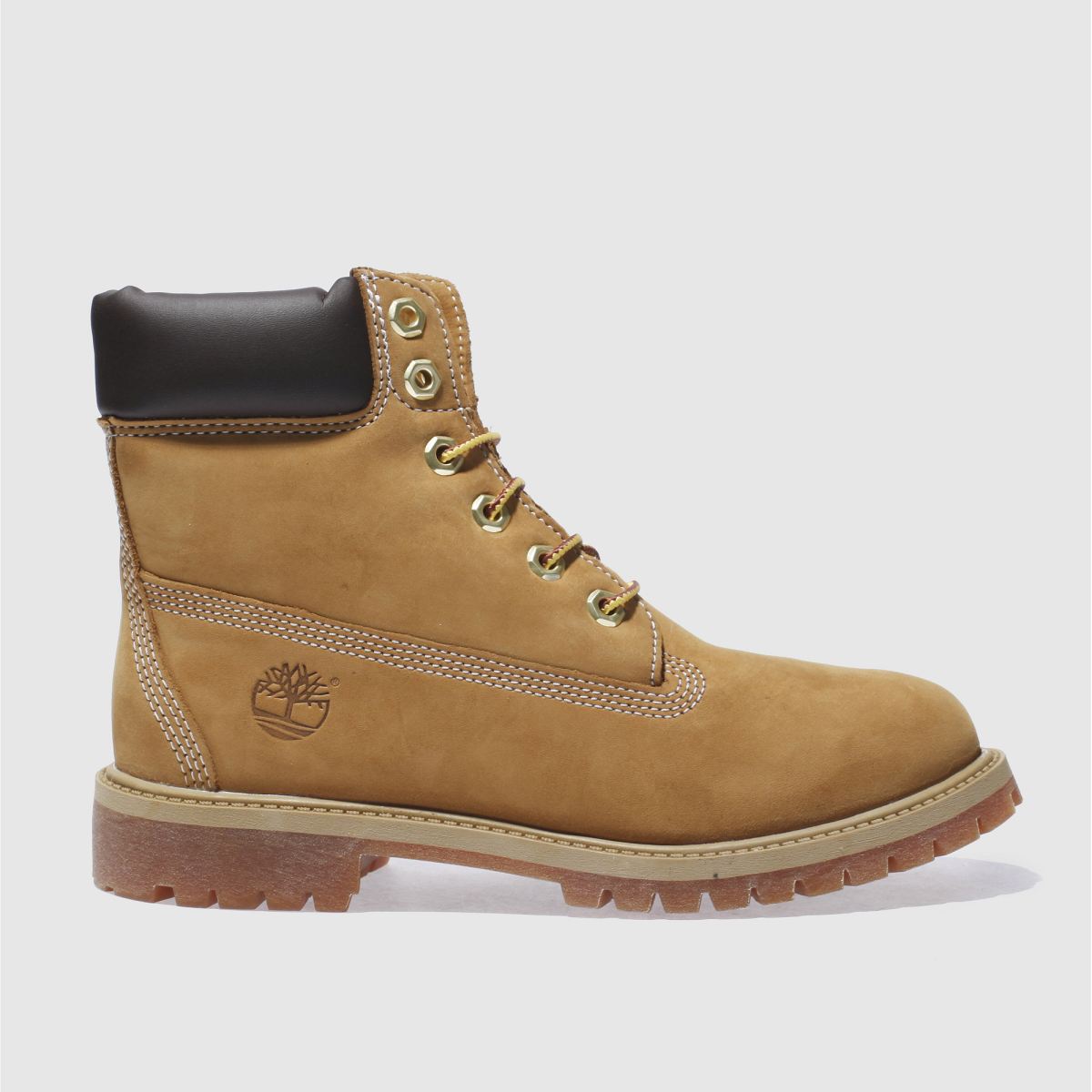 Timberland naturliga premium 6-tums ungdomsstövlar