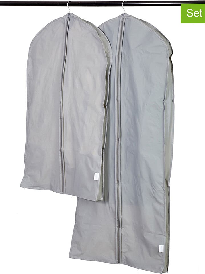 STORE IT 2er-Set: Kleidersäcke in Grau günstig kaufen onesize