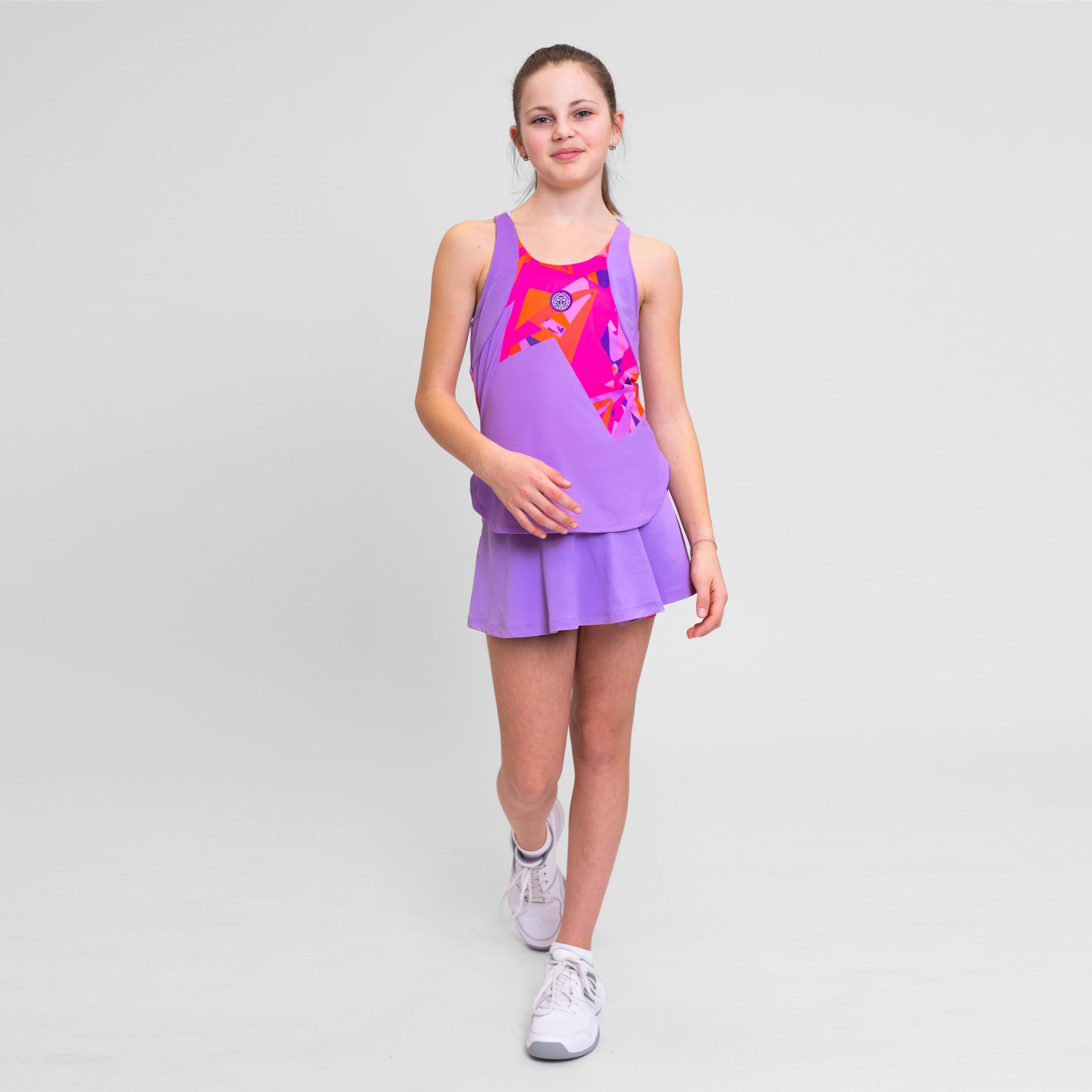 Spike Tank-Top Mädchen - Lila, Pink
