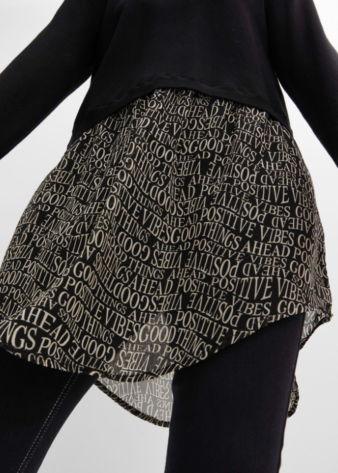 Pullover mit Rockansatz
