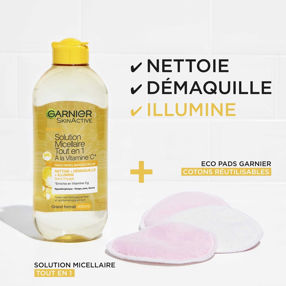 garnier Skin Active Solution Micellaire Tout en1 Solution Micellaire Tout En 1 Vitamine C