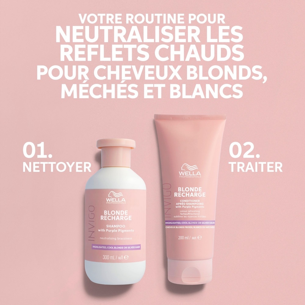 Wella Invigo Blonde Recharge Shampoing raviveur de couleur Shampoing