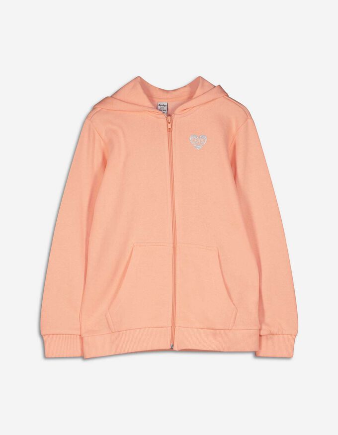 Sweatjacke - Glitzerprint