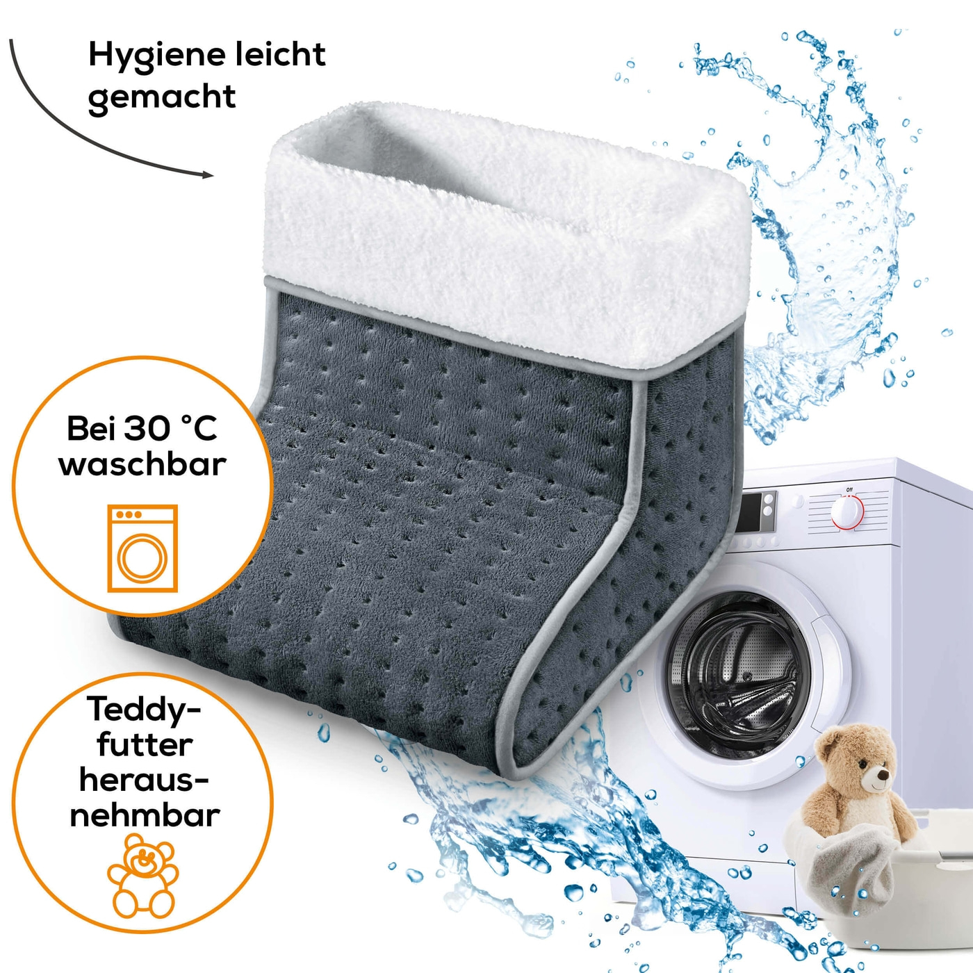 Beurer Fußwärmer FW 20 Cosy-Atmungsaktive Fußheizung mit 3 Temperaturstufen
