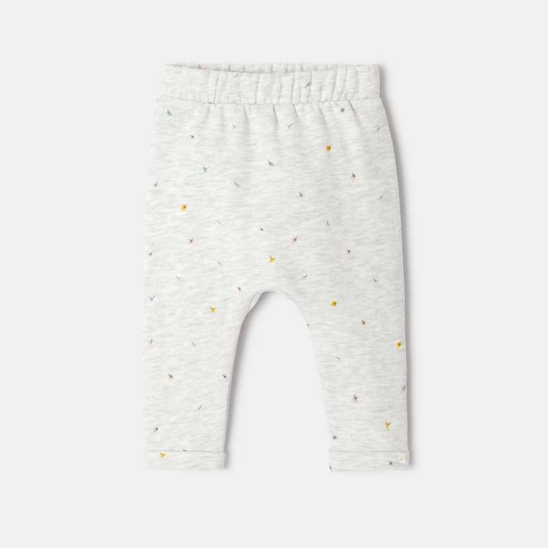 Pantalon en molleton imprimé blanc naissance Absorba