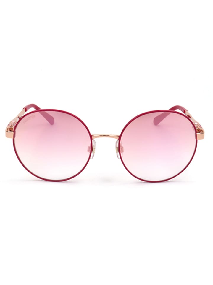 Swarovski Damen-Sonnenbrille in Pink-Roségold/ Rosa günstig kaufen 55