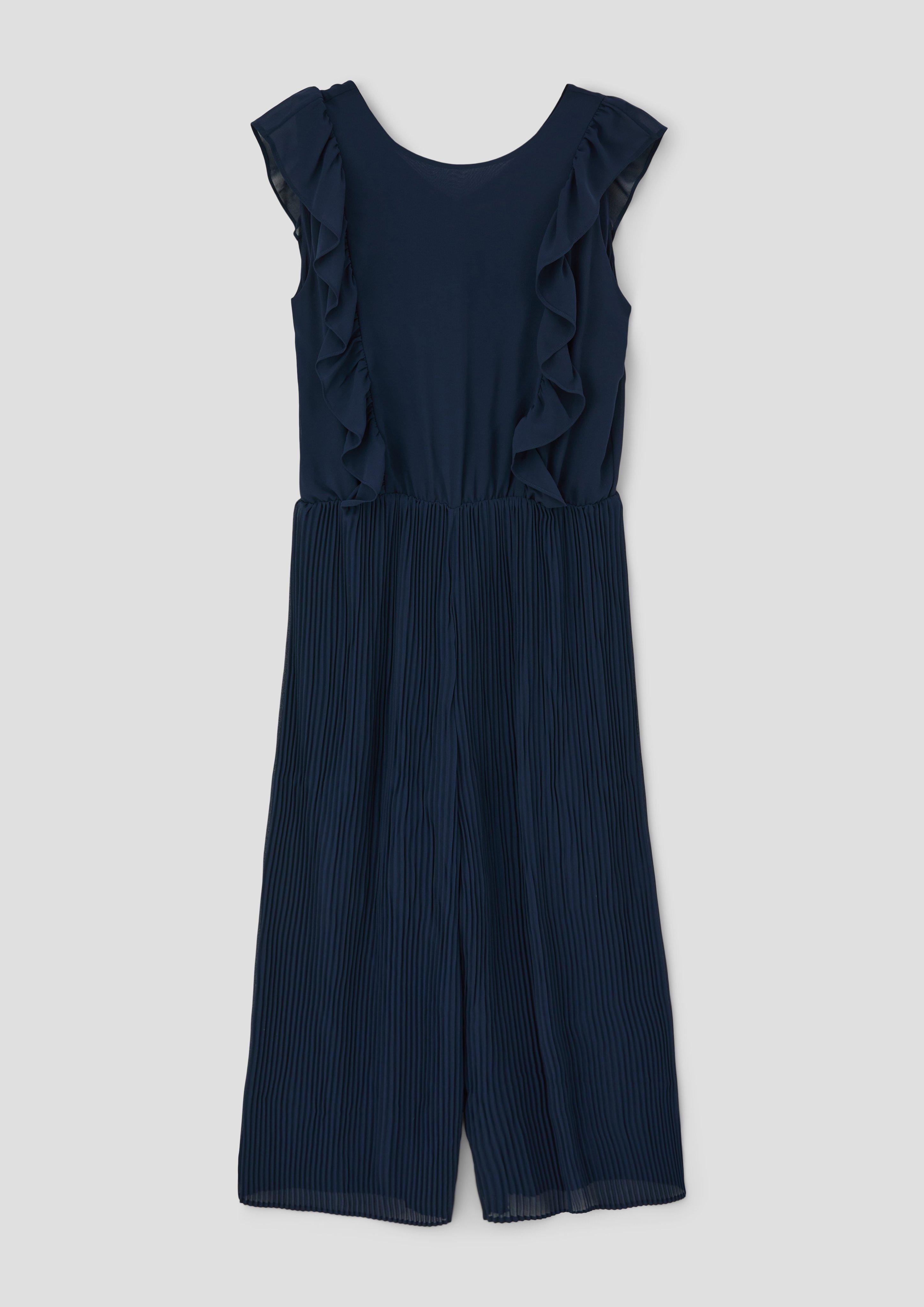 Plissierter Jumpsuit mit Volants-Details  2145492-5952