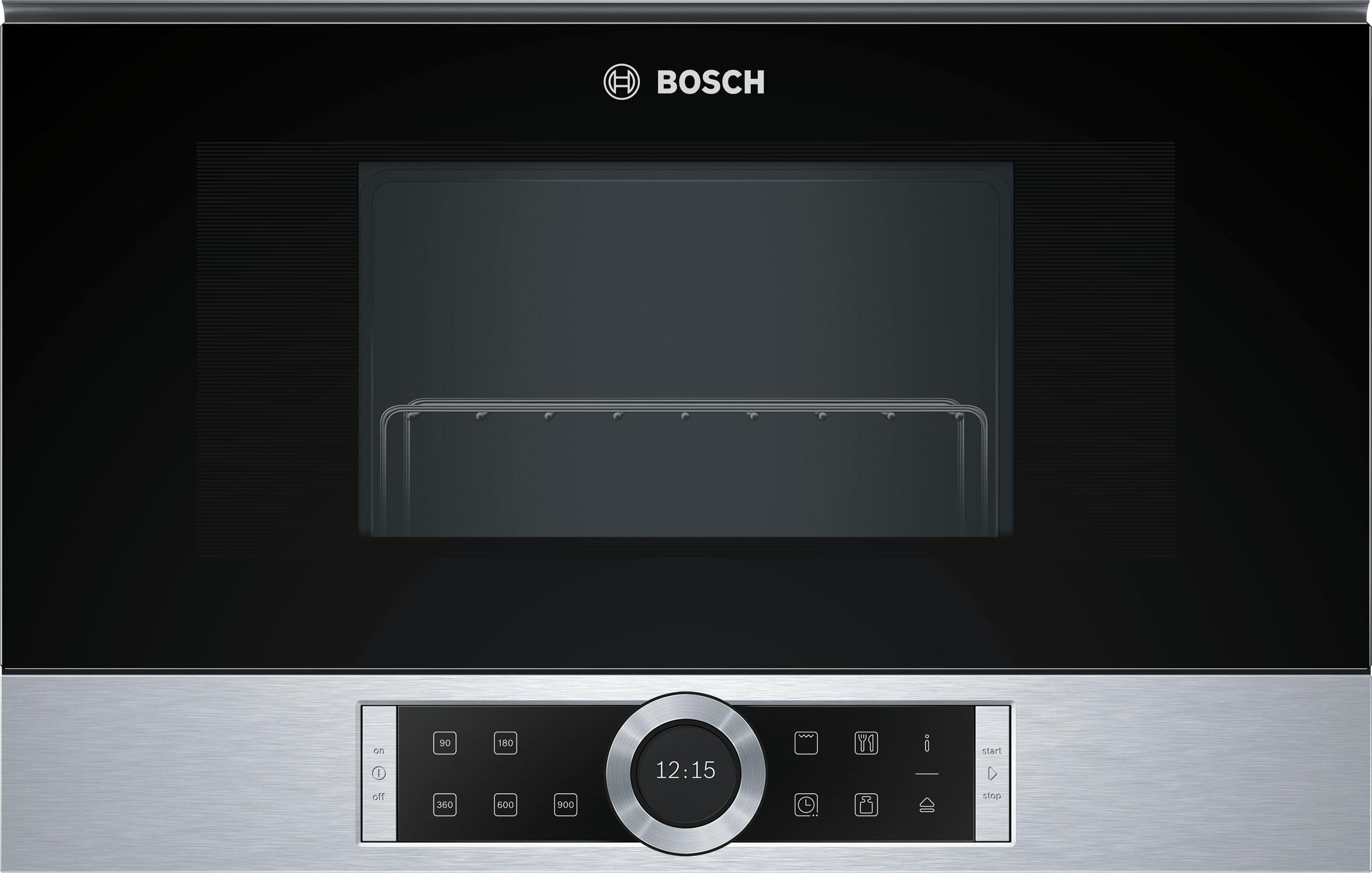 BOSCH Einbau-Mikrowelle BEL634GS1, Grill, Mikrowelle, 21 l