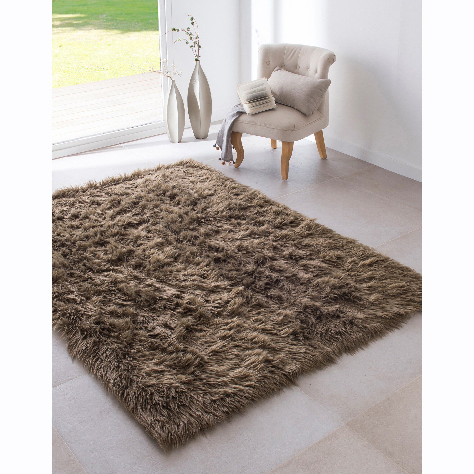 Tapis poils longs