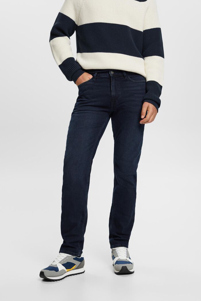 Jeans mit gerader Passform und mittelhohem Bund