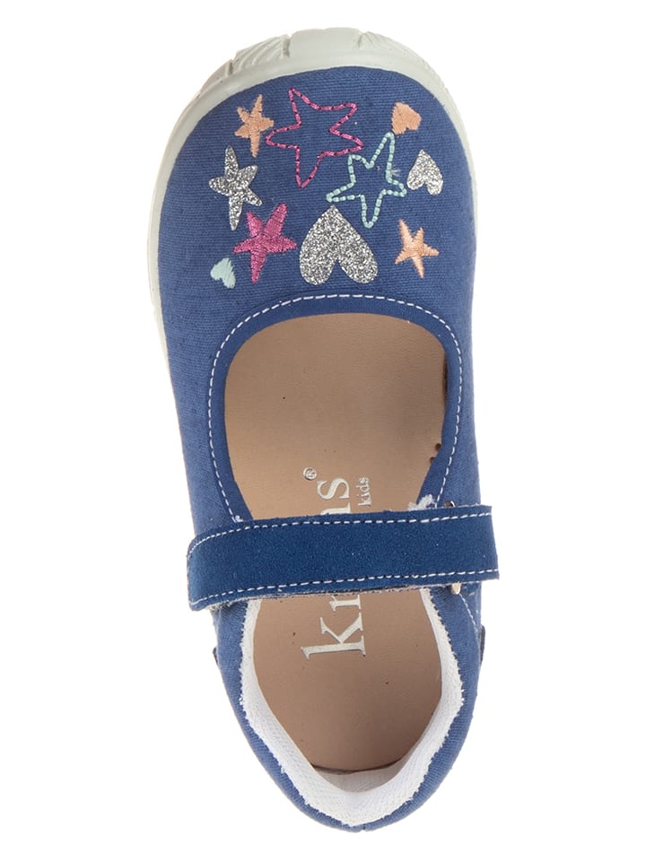 kmins Spangenballerinas in Blau günstig kaufen