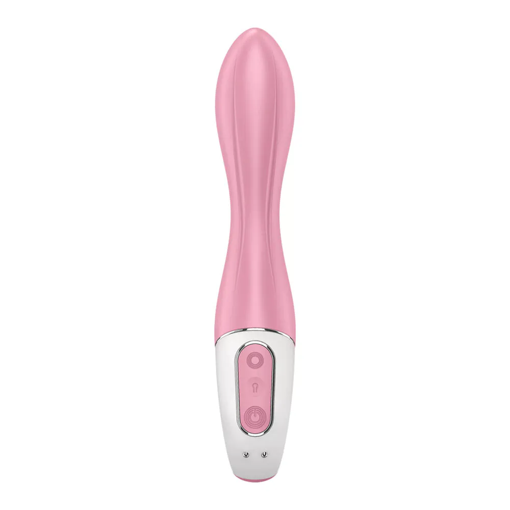 Satisfyer luftpumpevibrator lys rød massageapparat