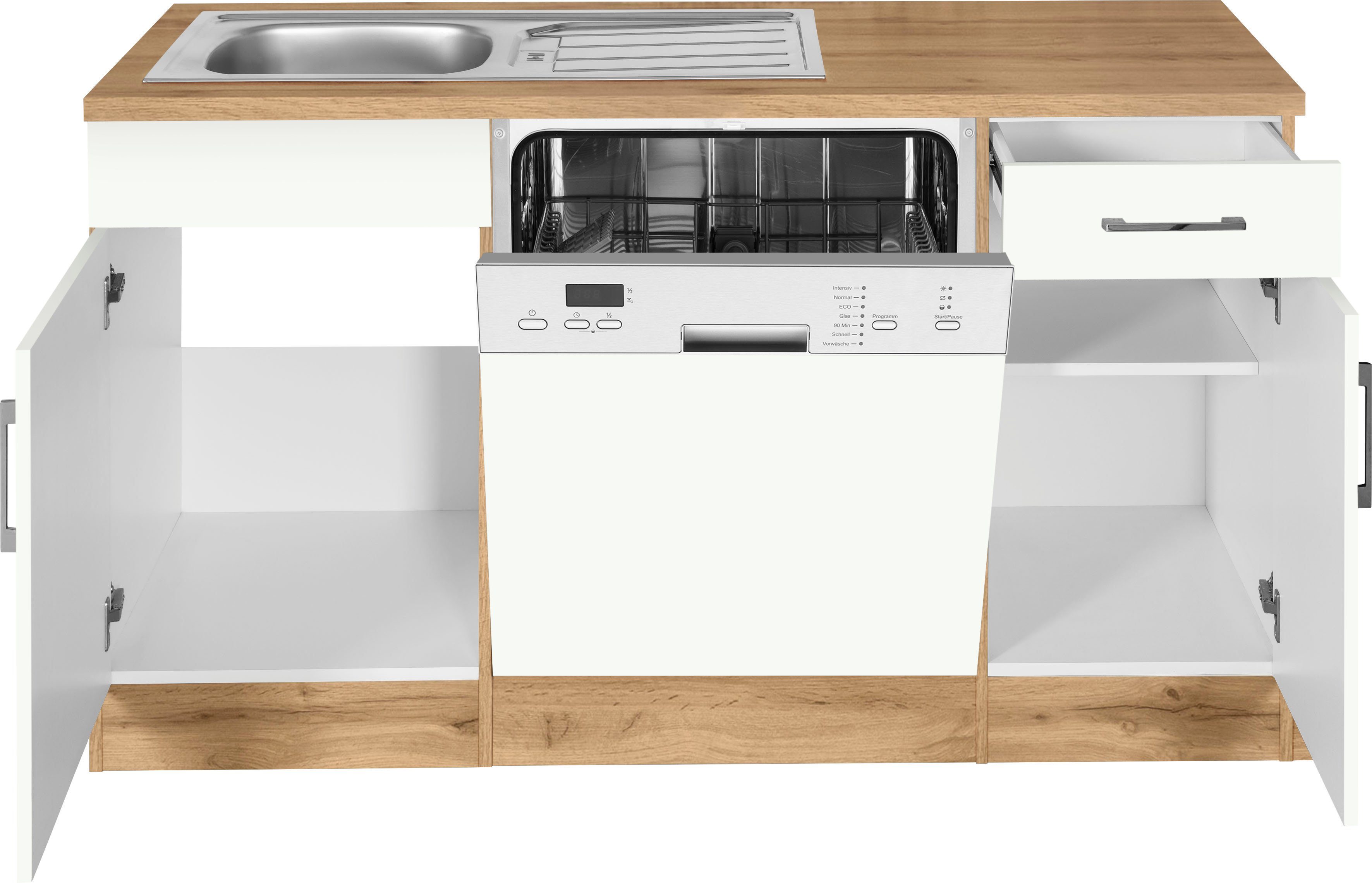 HELD MÖBEL Winkelküche Colmar, mit E-Geräten, Stellbreite 210/240 cm