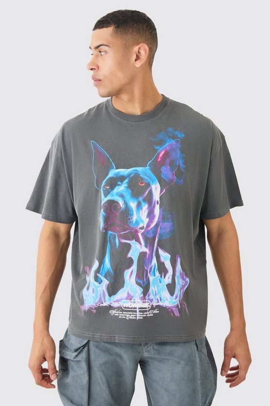 Oversize T-Shirt mit Print