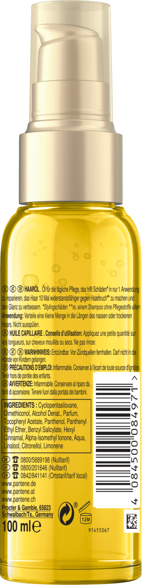 Trocken Öl mit Vitamin E Keratin Protect Oil Repair & Care, 100 ml