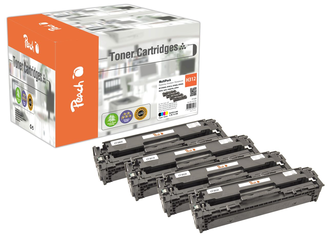 Peach Spar Pack Tonermodule ersetzt HP No. 312X