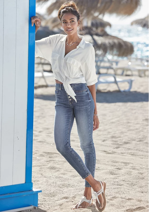 High-waist-Jeans
