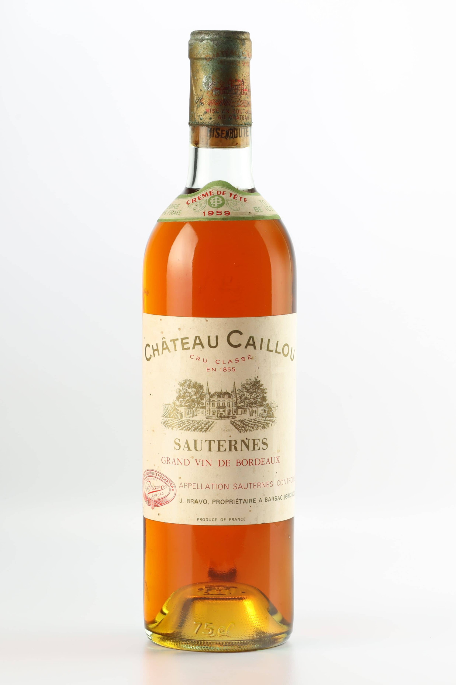 Château Caillou Crème De Tête 1959, Sauternes