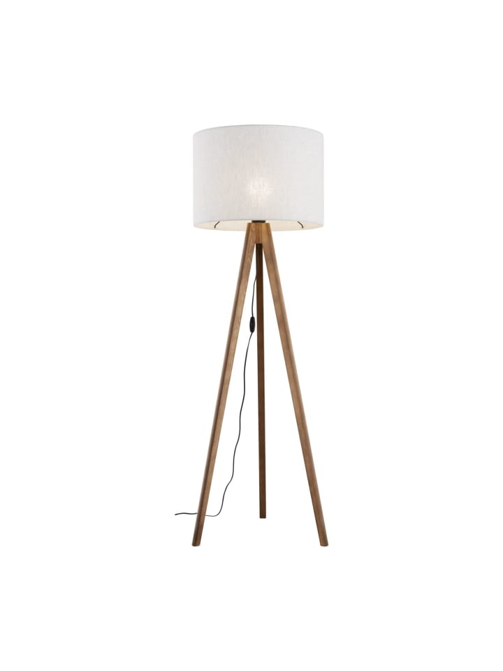 Licht-Erlebnisse Stehlampe in Nussbraun Beige günstig kaufen onesize