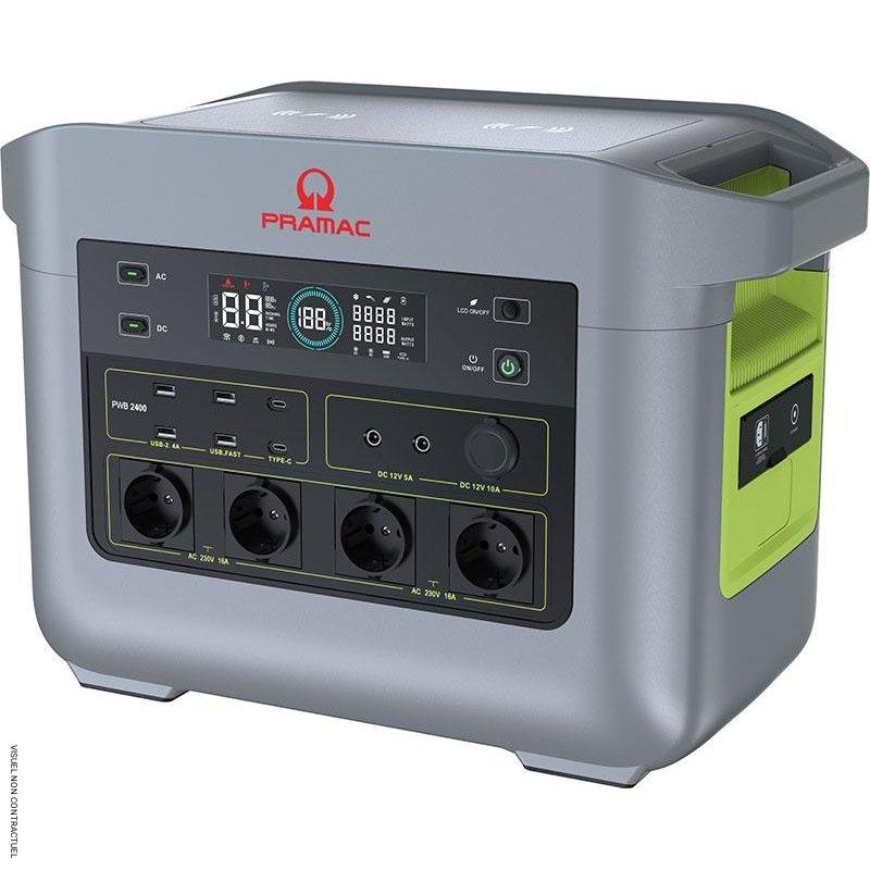Pramac KA162Y12020 PWB 2400 Portable battery 2150 Wh Schuko/ USB-A/USB-C/ DC