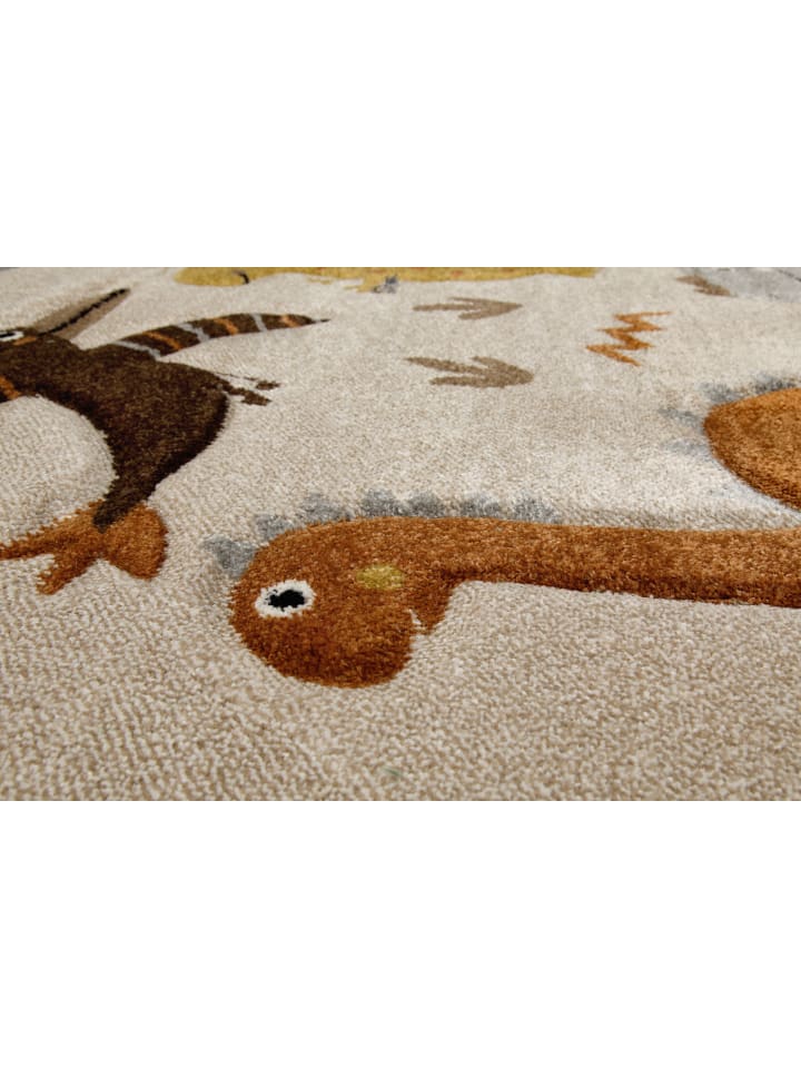Smart Kids Kinderteppich T-Rex & Friends in sand beige meliert günstig kaufen
