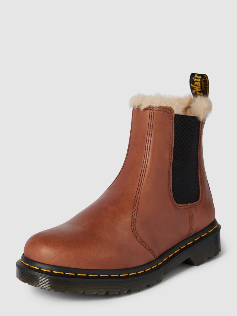 Chelsea Boots aus Leder Modell 'Leonore' in dunkelbraun