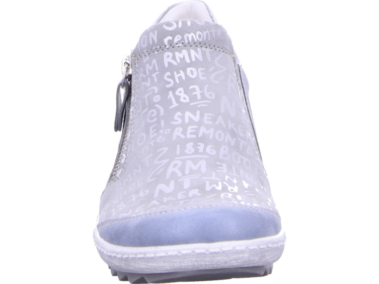 REMONTE Klassische Slipper blau bleu ciel silver