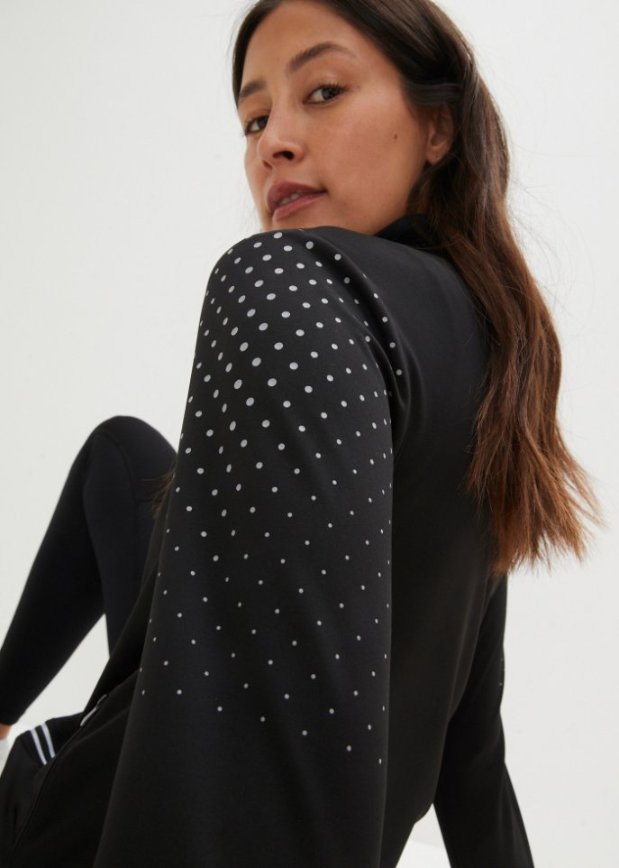 Thermo-Longjacke mit reflektierendem Druck