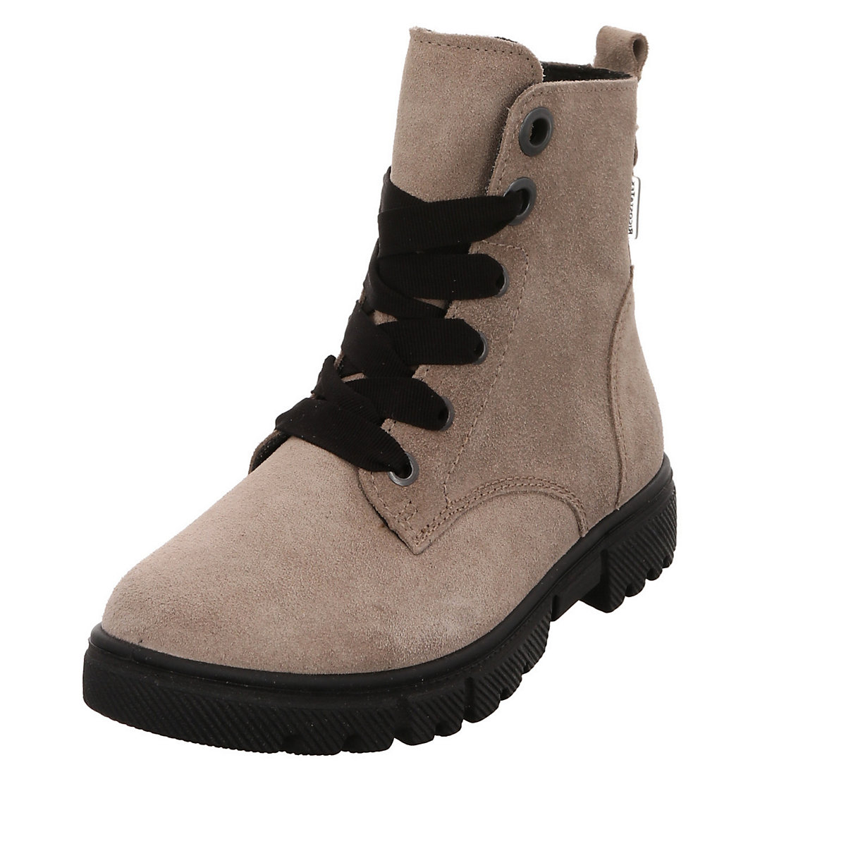 Mädchen Stiefel Schuhe Suri Schnürboots Kinderschuhe Veloursleder uni Halbschuhe