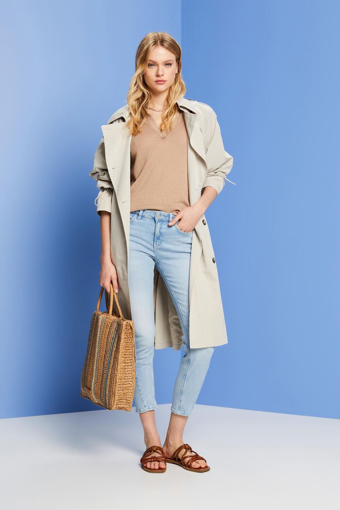 Slim-Fit-Jeans mit mittlerer Bundhöhe