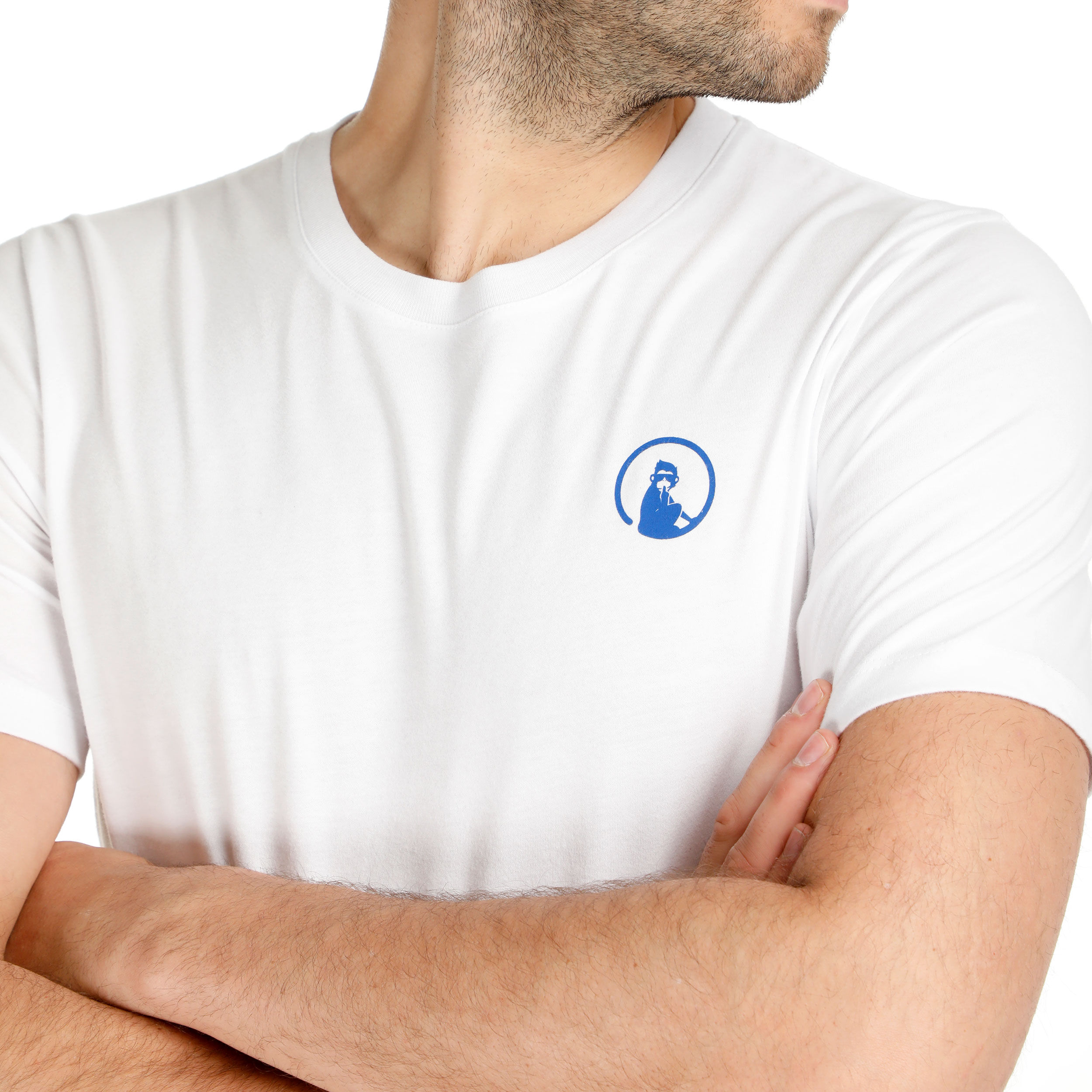 Flashy Backprint T-Shirt Herren - Weiß
