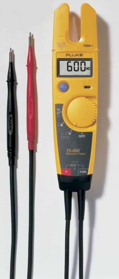 Fluke 659612 T5-600 EUR1 Kombinácia multimetra, kliešťového multimetra a dvojpólového ukazovateľa