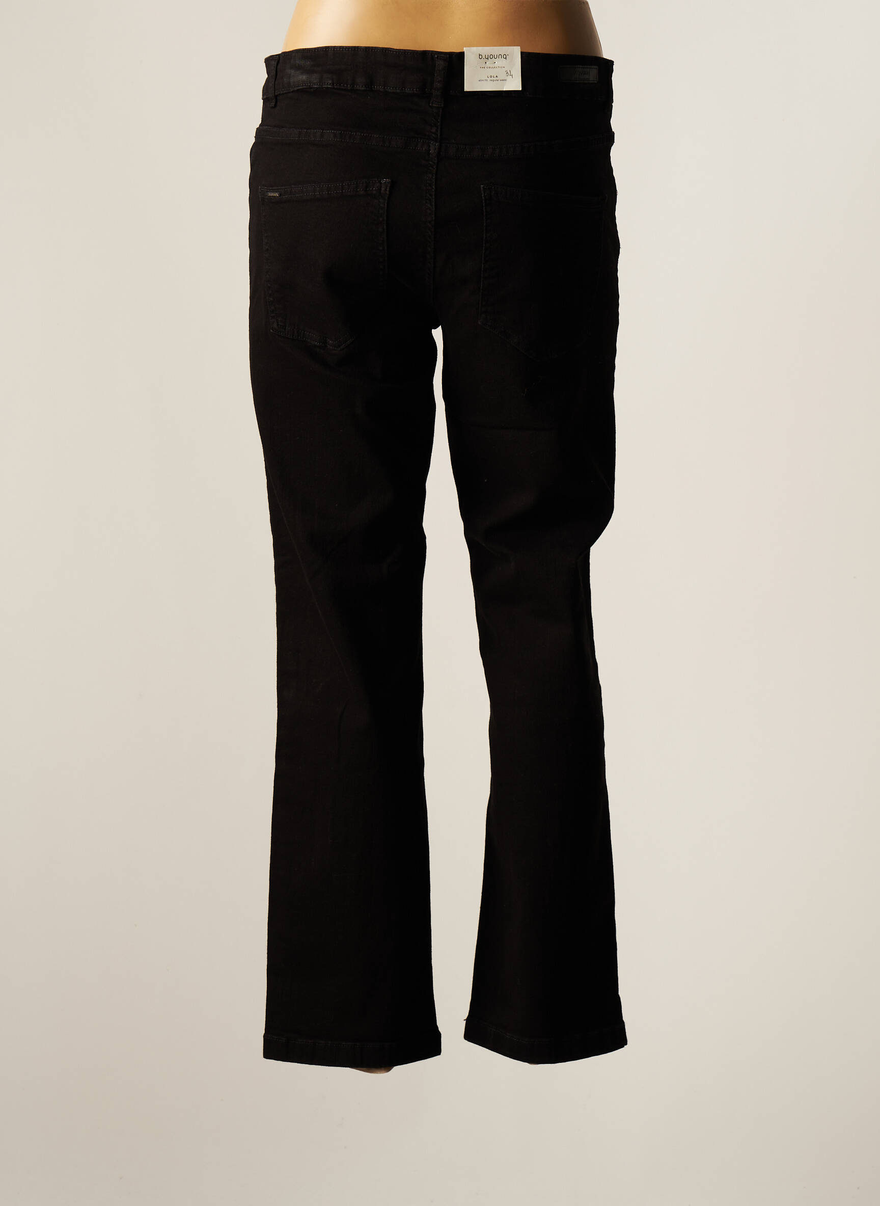 B Young Jeans Coupe Droite Femme couleur noir