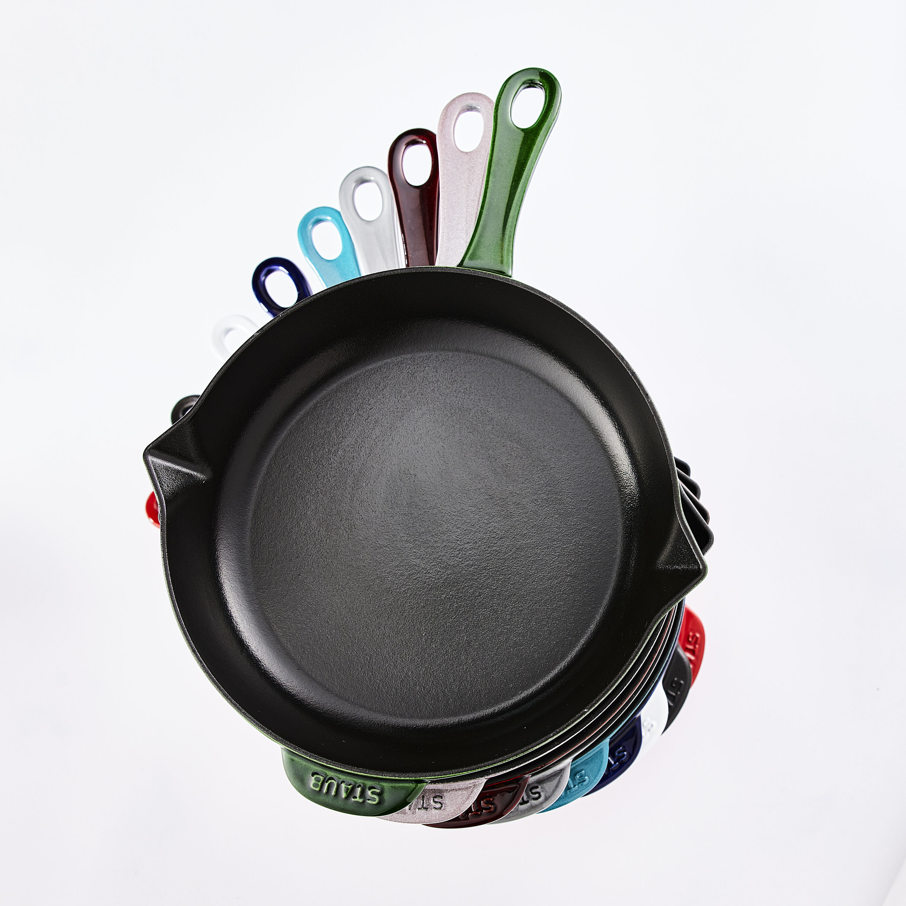 Bratpfanne 26 cm, Gusseisen, Schwarz