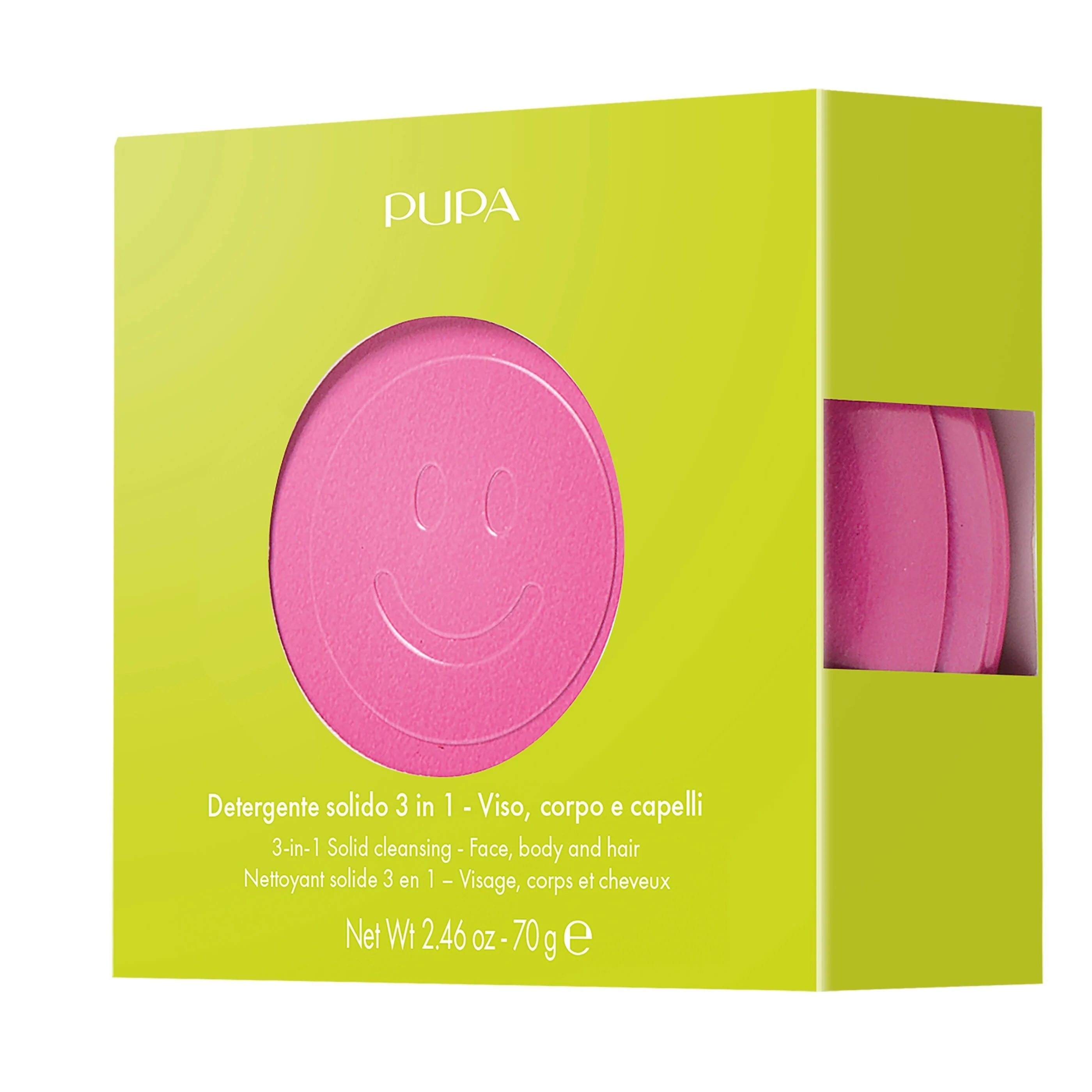 Jabón limpiador facial sólido Sugar Love 3 en 1 Happy Box - Set para rostro y cuerpo
