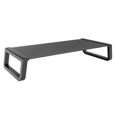 SVITA Schreibtischaufsatz ANSAN, Monitorständer, Monitorerhöhung, Glas, Schwarz