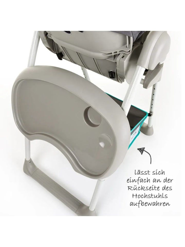 Hauck Hochstuhl & Babyliege Sit'n Relax - Hearts in grau,gruen günstig kaufen onesize