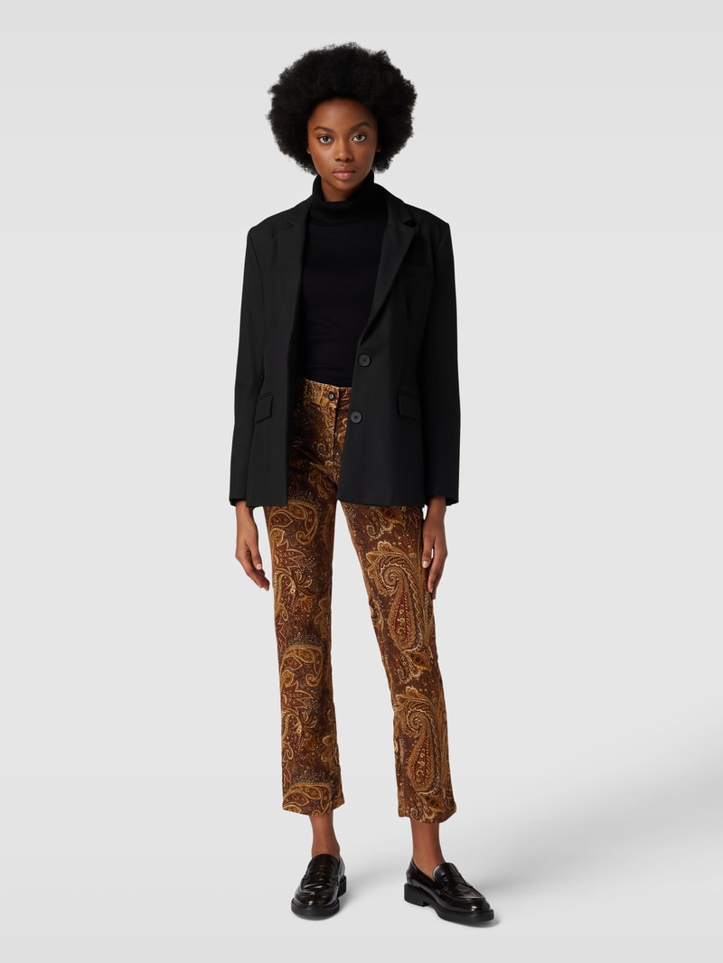 Hose mit Paisley-Muster Modell 'CORA' in hellbraun