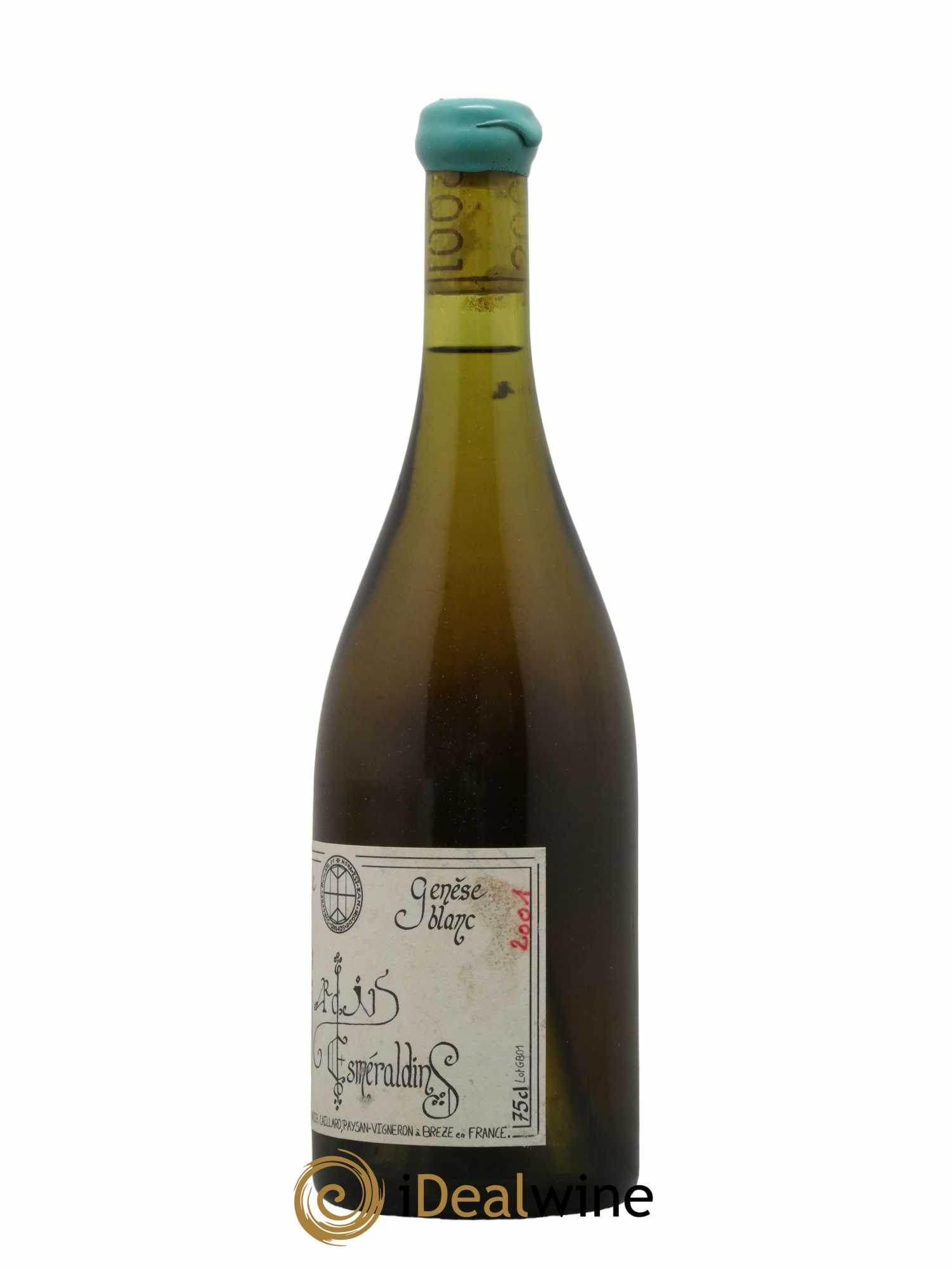 Vin de France Génèse Xavier Caillard - Les Jardins Esmeraldins  2001 - Lot de 1 Bouteille