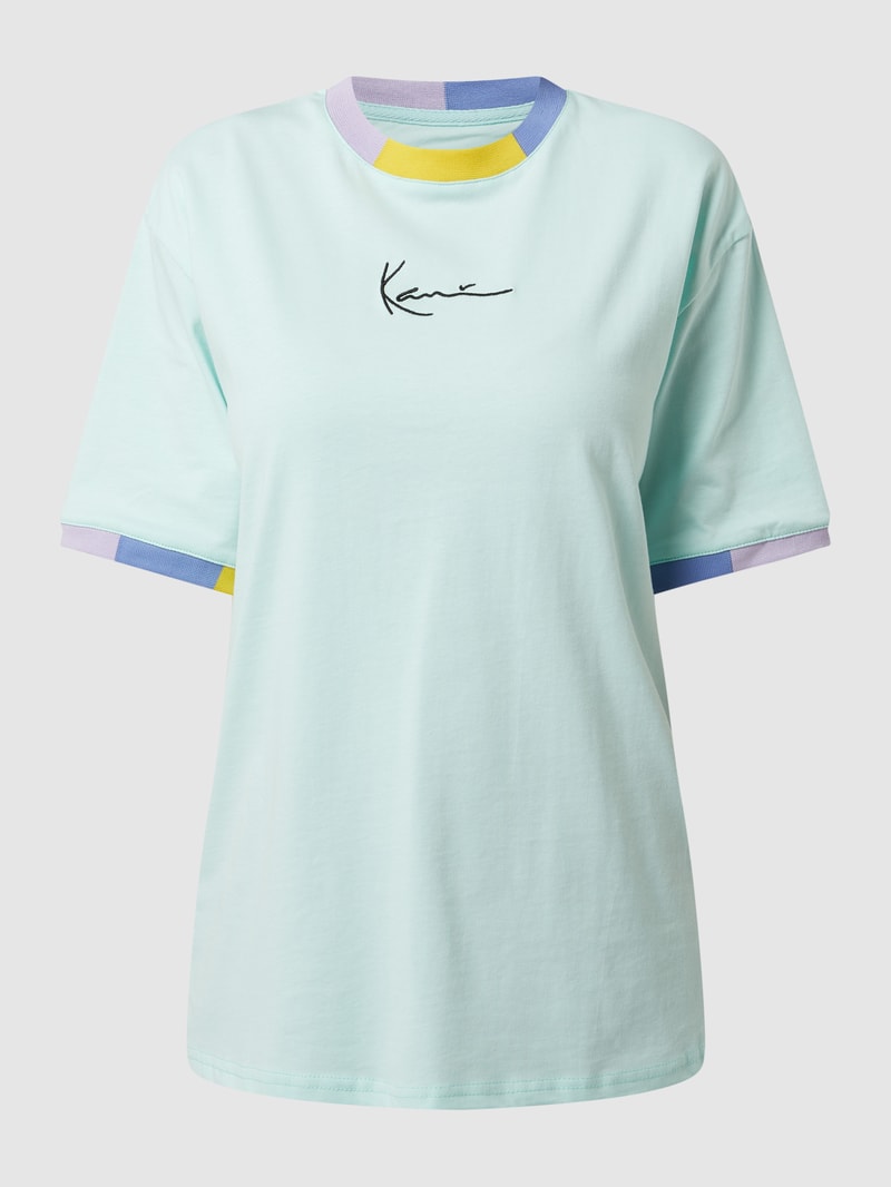 T-Shirt aus Baumwolle in mint