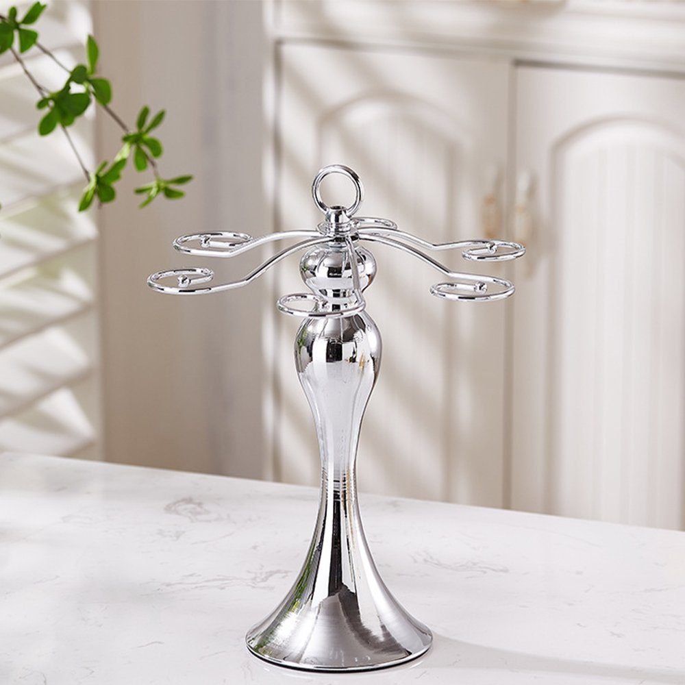 Zimtky Gläserhalter Kreativer Weinhalter für Rotweingläser - Braun/Silber