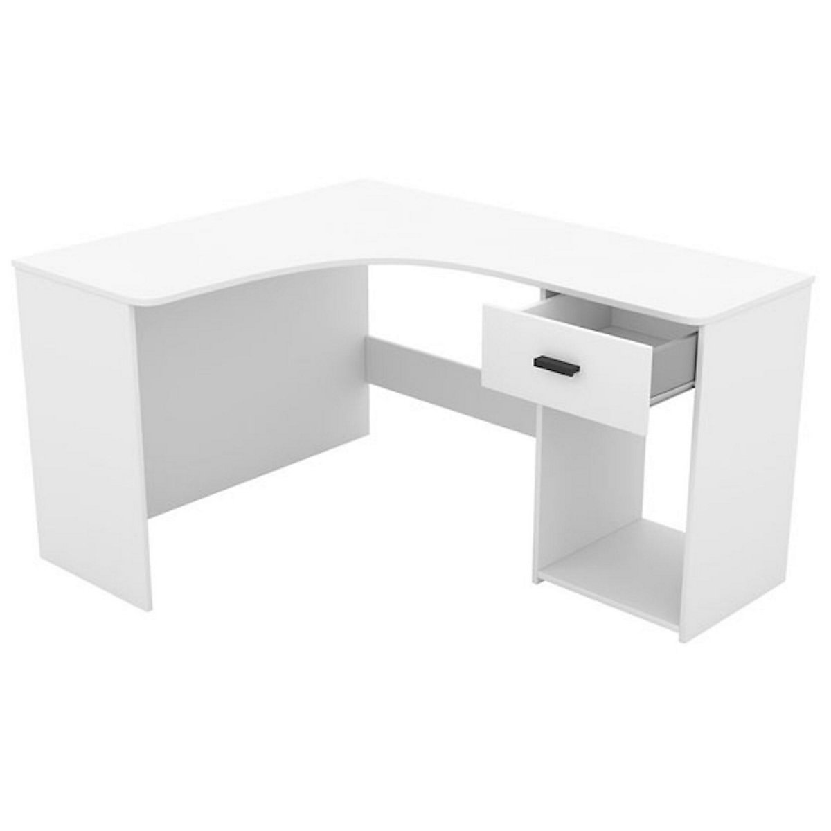 Eckschreibtisch Schreibtisch Cheb 155x125x75cm mit Schublade